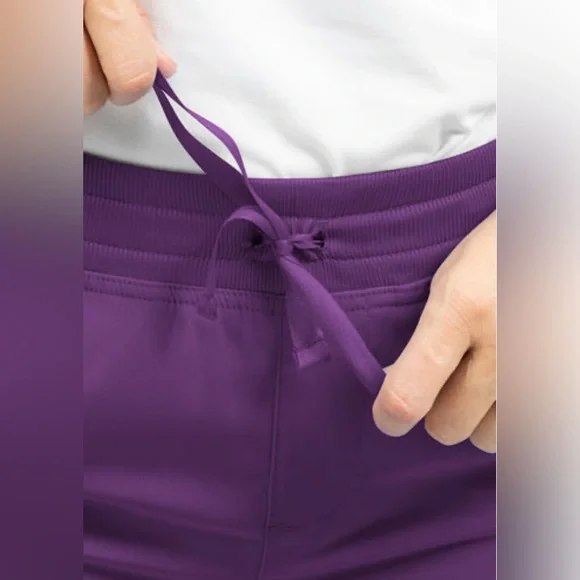 Women’s scrubs, Willow Brook Bella Pull On Cargo Pant, eggplant/purple color - Picture 5 of 6
